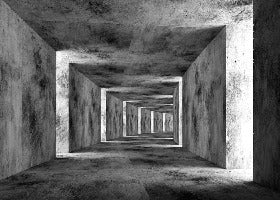 Papier peint trompe l'oeil 3D industriel, XXL, tendance