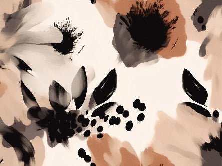 Papier peint fleur hypnotique