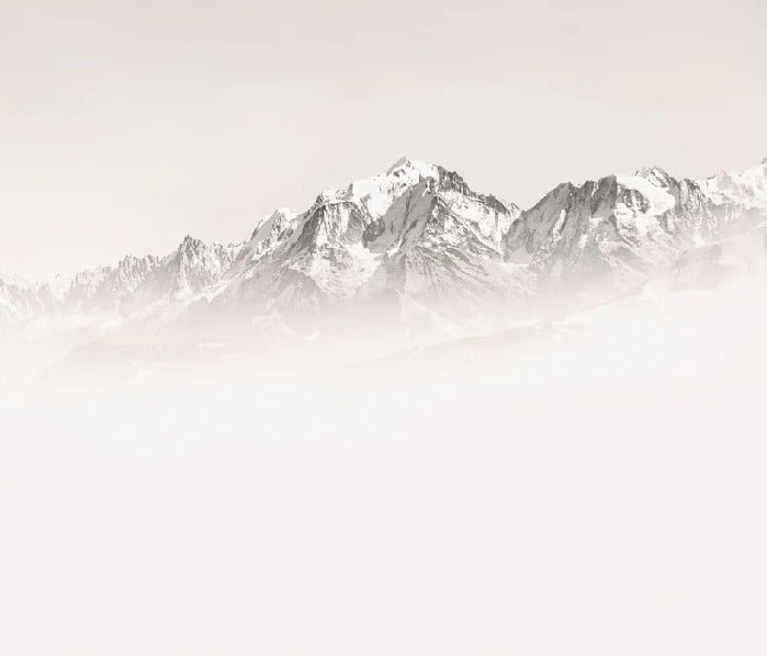 Papier peint matin brumeux Mont Blanc, XXL, tendance
