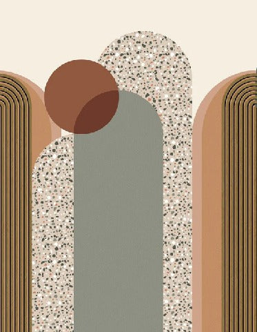 Papier peint Art déco graphique tendance