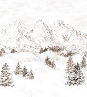 Papier peint montagne massif des Alpes