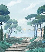 Papier peint balade dans les calanques, XXL, tendance