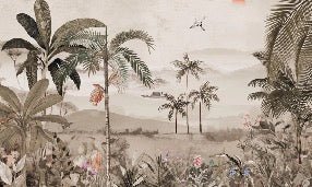 Carta da parati arte della giungla