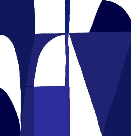 Papier peint Memphis style bleu, XXL, tendance