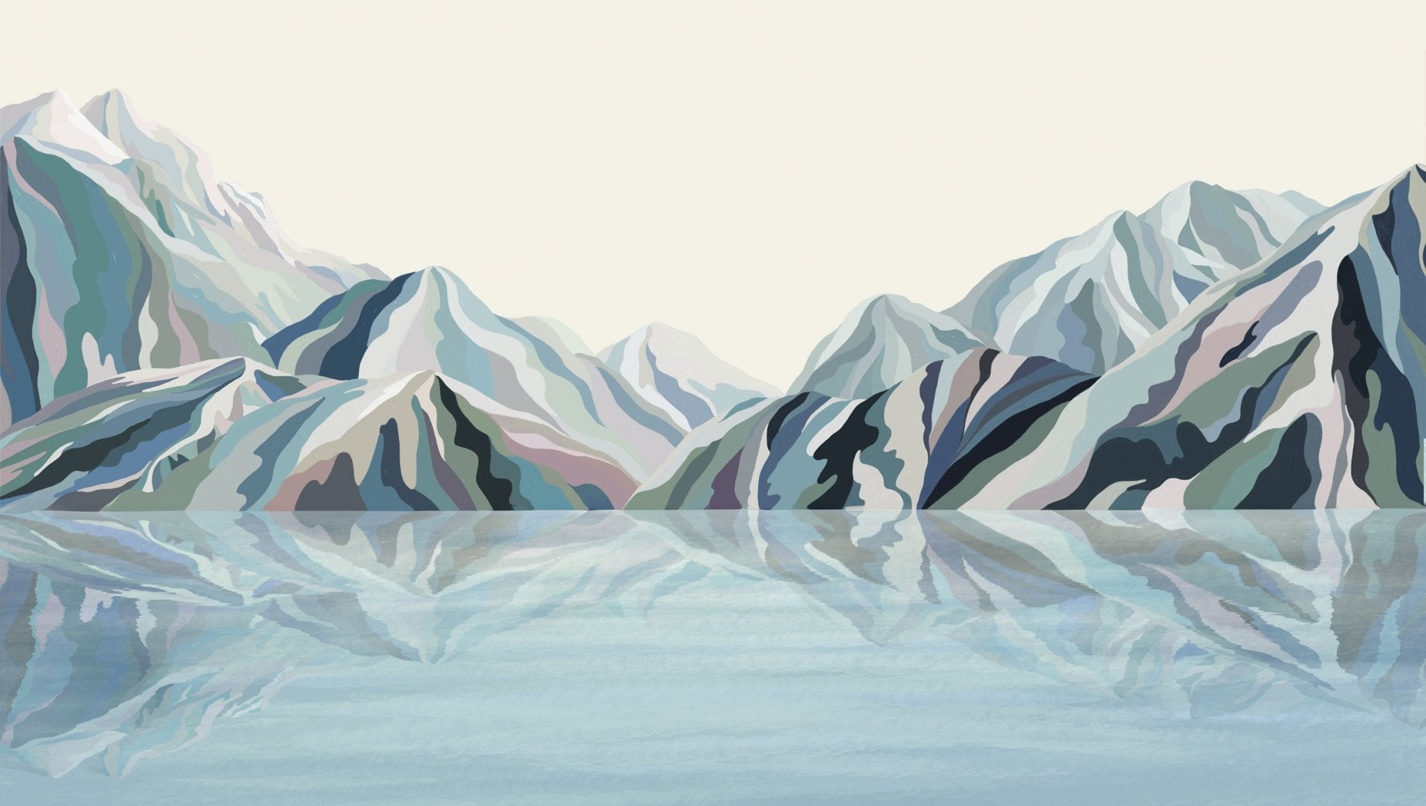 Papier peint Annecy arty blue, XXL, tendance