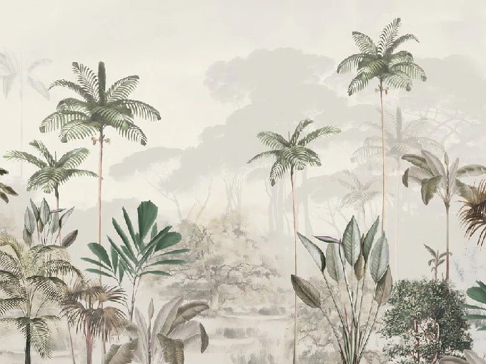 Papier peint panoramique jungle eden vert, XXL, tendance