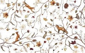 Papier peint enfant forêt aventure, XXL, tendance