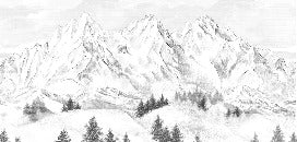 Tapete Berggipfel von Chamonix