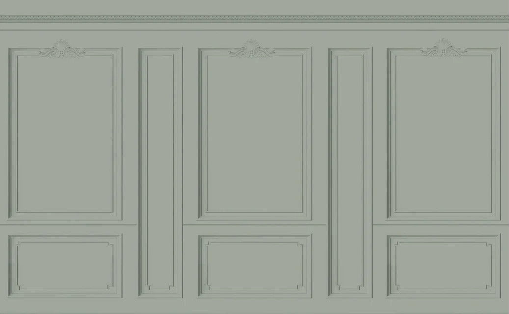 Papier peint Haussmann Vert de gris