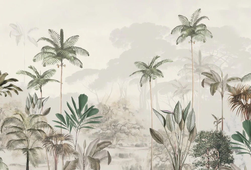 Papier peint panoramique jungle eden vert, XXL, tendance