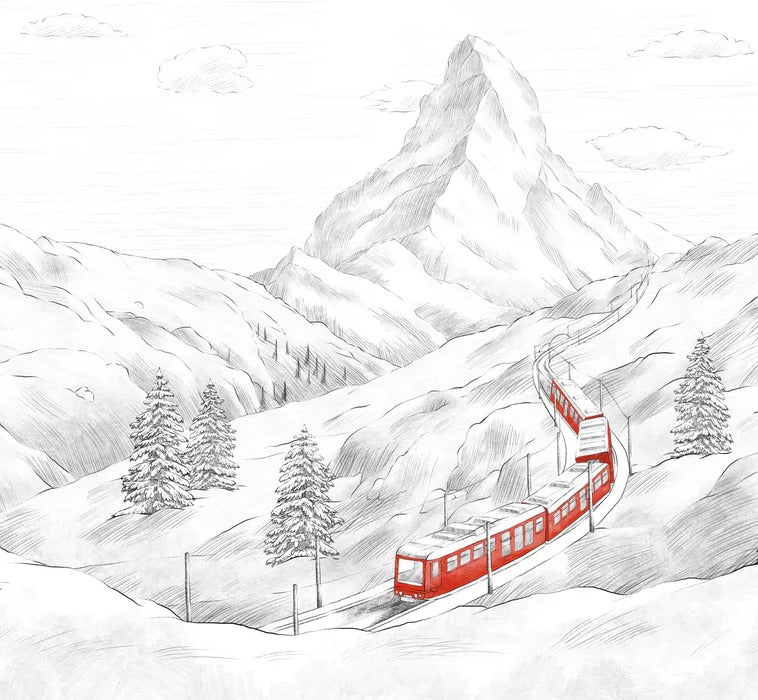 Papier peint panoramique Mont Cervin, XXL, tendance