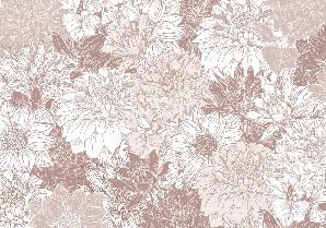 Carta da parati con fiori di dalia