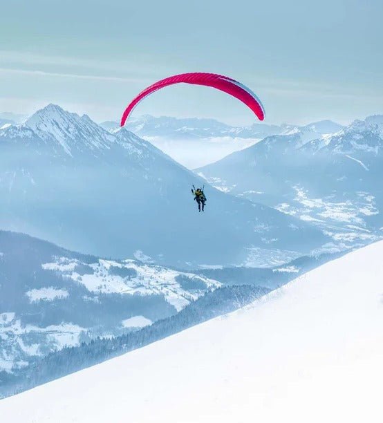 Papier peint photo montagne fly in the Alps bleu, XXL, tendance