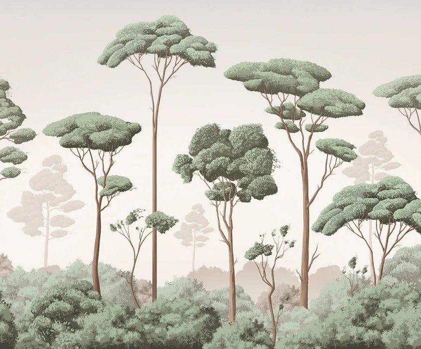 Papier peint brise légère pinède, XXL, tendance