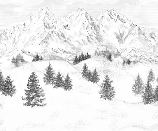 Tapete Berggipfel von Chamonix