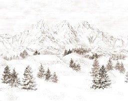 Tapete Bergmassiv der Alpen