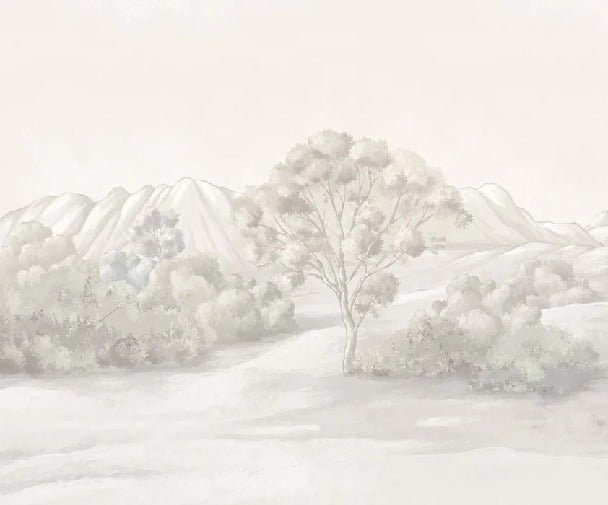 Papier peint paysage poétique sépia, XXL, tendance