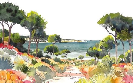 Carta da parati panoramica aria estiva