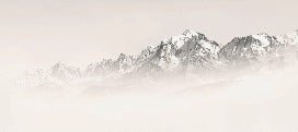 Tapete Mont Blanc im Sepia-Nebel