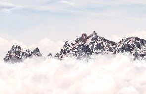 Papier peint coucher de soleil les cimes, XXL, tendance