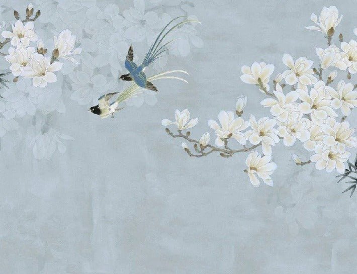 Tapete Floral Bird