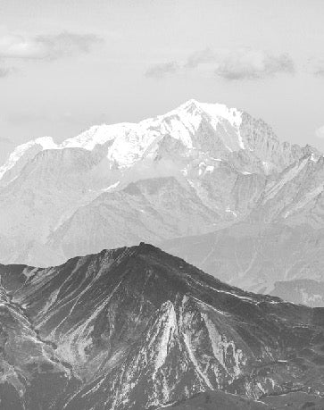 Papier peint salle de bain montagne ciel des aravis, XXL, tendance