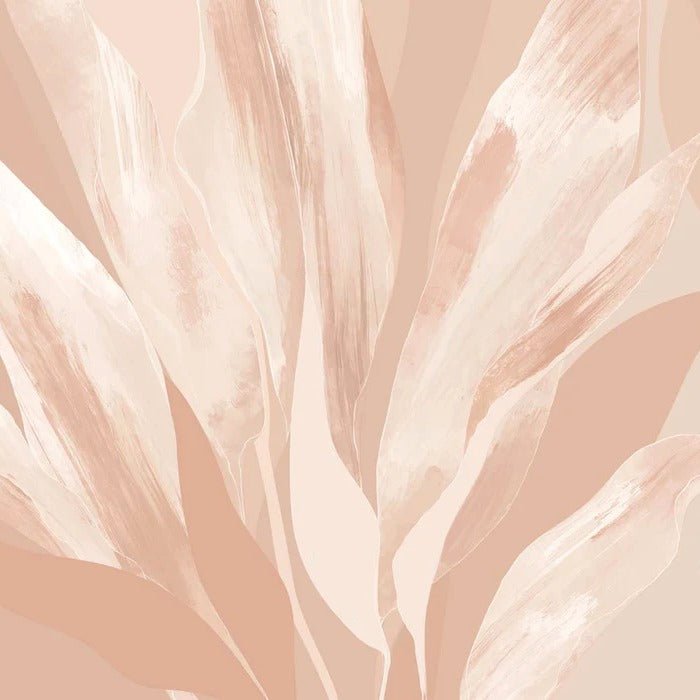 Papier peint étoffe florale nude, XXL, tendance