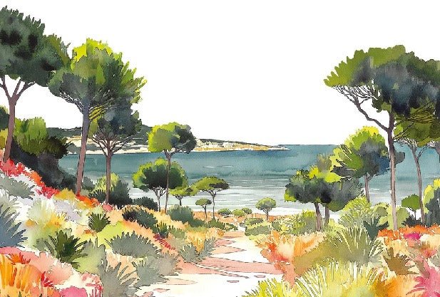 Carta da parati panoramica aria estiva