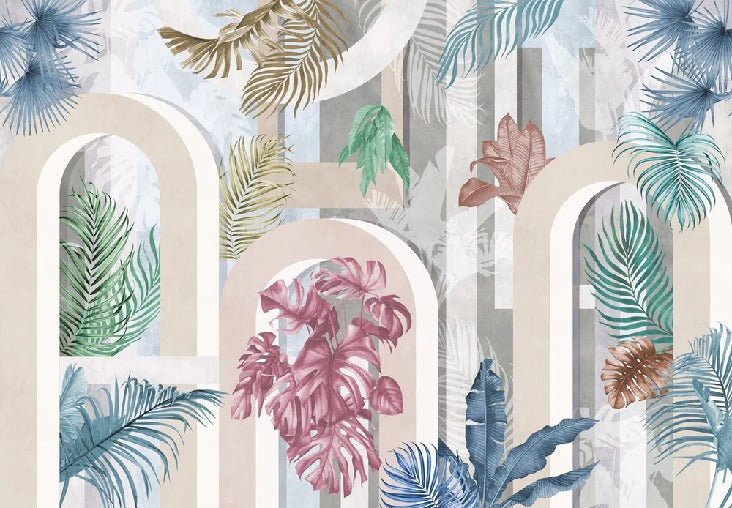 Papier peint tendance arche colorée, XXL, tendance