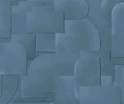 Blau geschnittene Panoramatapete