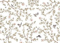 Papier peint oiseau chambre enfant, XXL, tendance