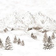 Tapete Bergmassiv der Alpen