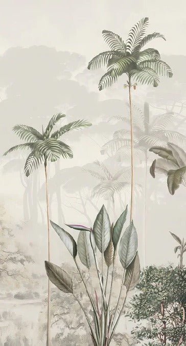 Papier peint panoramique jungle eden vert, XXL, tendance