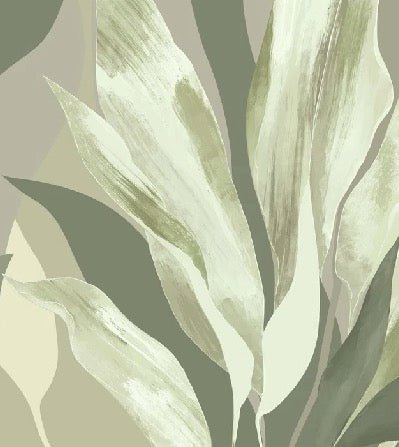 Papier peint étoffe vert, XXL, tendance