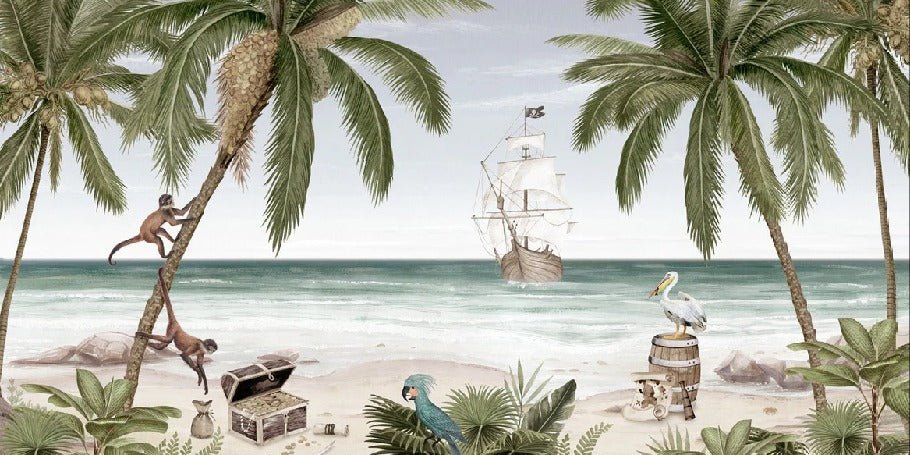 Papier peint la baie aux pirates, XXL, tendance