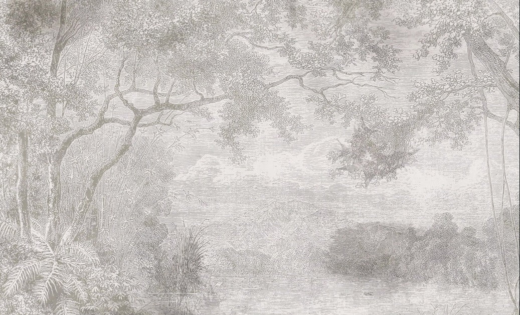 Papier peint panoramique paysage de campagne