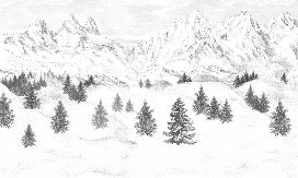 Papier peint Aiguilles d'Arves