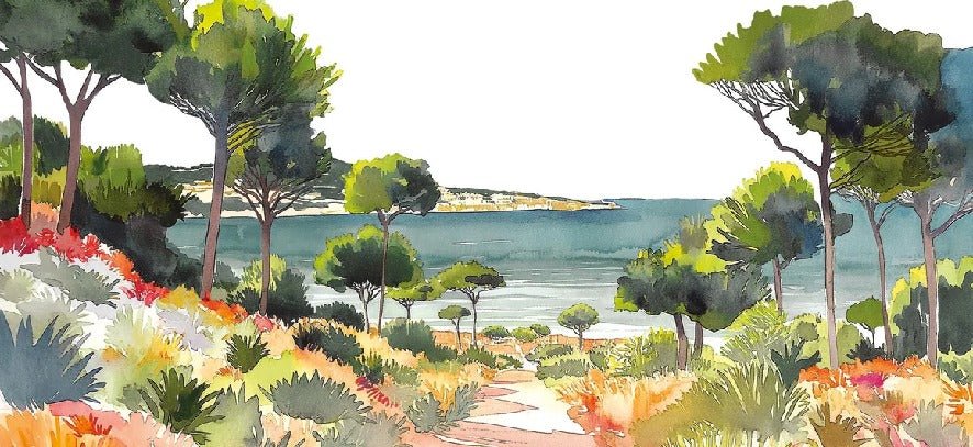 Carta da parati panoramica aria estiva