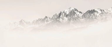 Tapete Mont Blanc im Sepia-Nebel