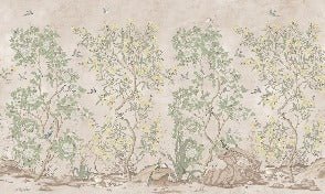 Panorama-Tapete Chinoiserie Garden