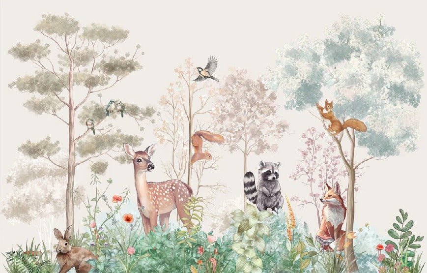 Papier peint chambre enfant nature magique beige, XXL, tendance