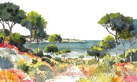 Papier peint panoramique air estival, XXL, tendance