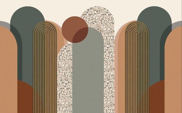 Papier peint Art déco graphique tendance, XXL, tendance