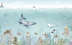 Papier peint panoramique vie marine, XXL, tendance