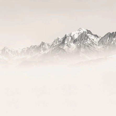 Tapete Mont Blanc im Sepia-Nebel