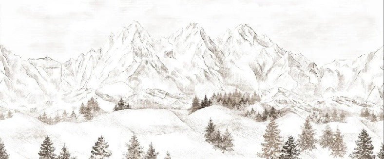 Tapete Bergmassiv der Alpen