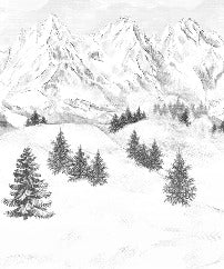 Sfondo della montagna di Chamonix
