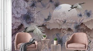 Tapete Japanische Kraniche