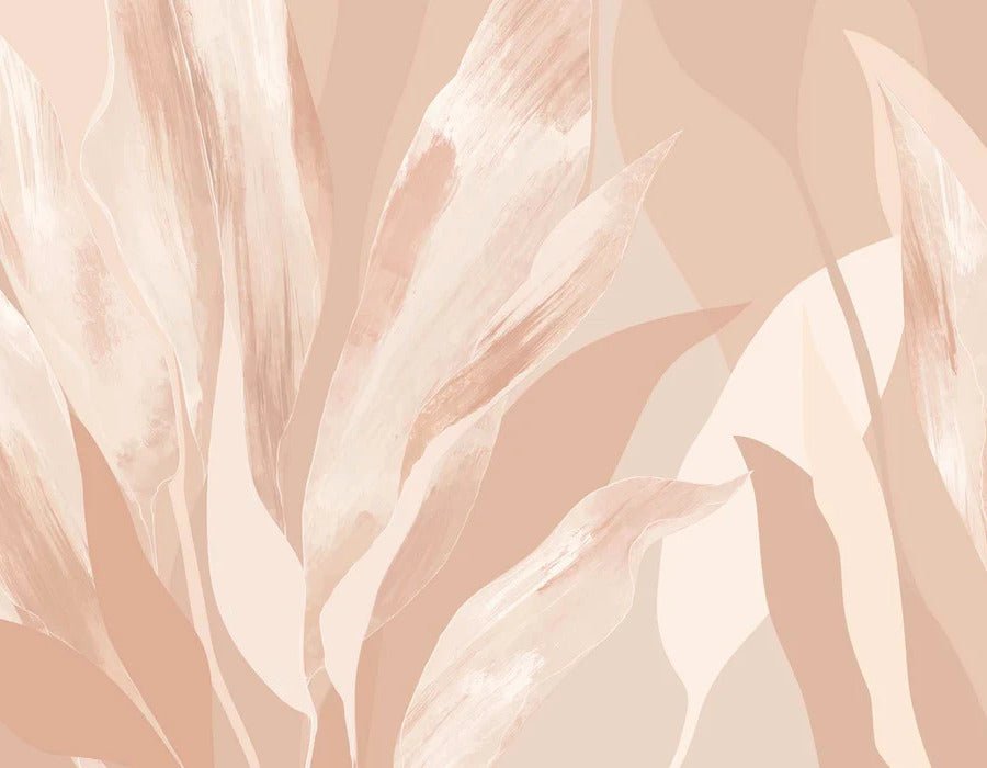 Papier peint étoffe florale nude, XXL, tendance