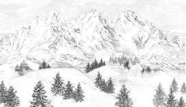 Tapete Berggipfel von Chamonix